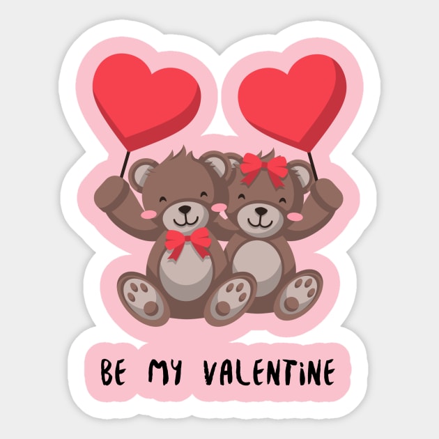 Be my Valentine Sticker by Tee Shop 4Fun